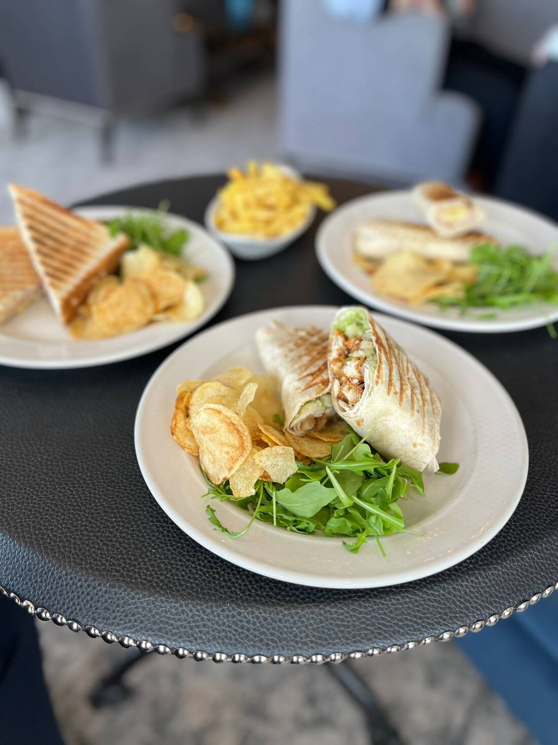 Lunch served in the bar at the Doric Hotel