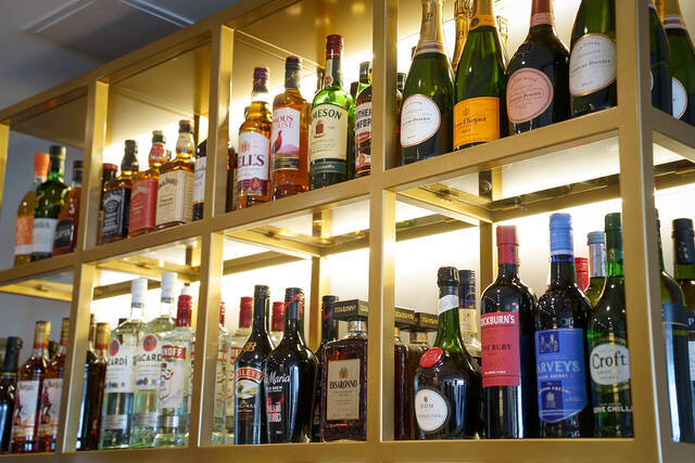 The back bar