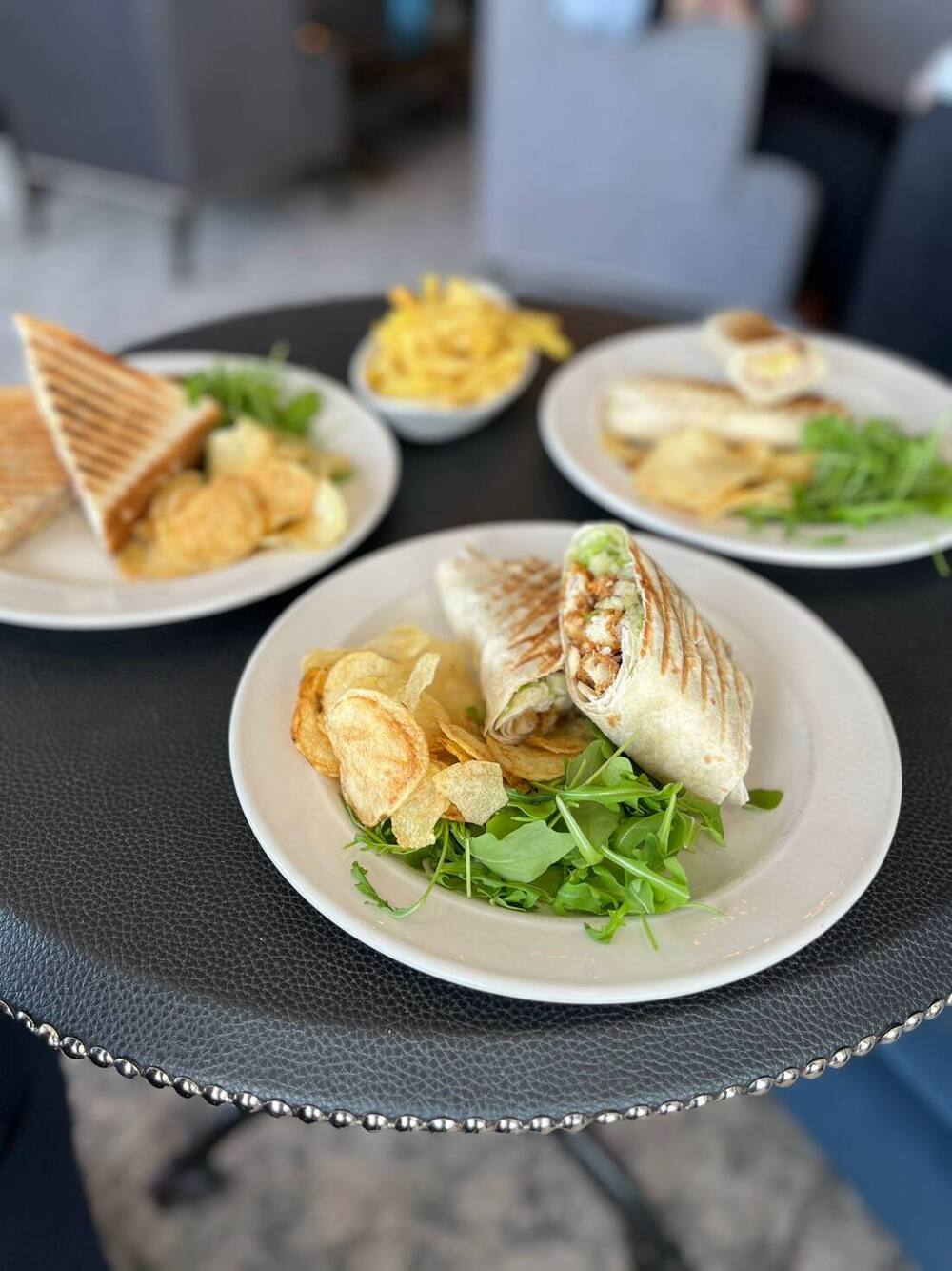Lunch served in the bar at the Doric Hotel